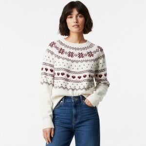 BEACH RIOT Elizabeth Fairisle Sweater Size Small S